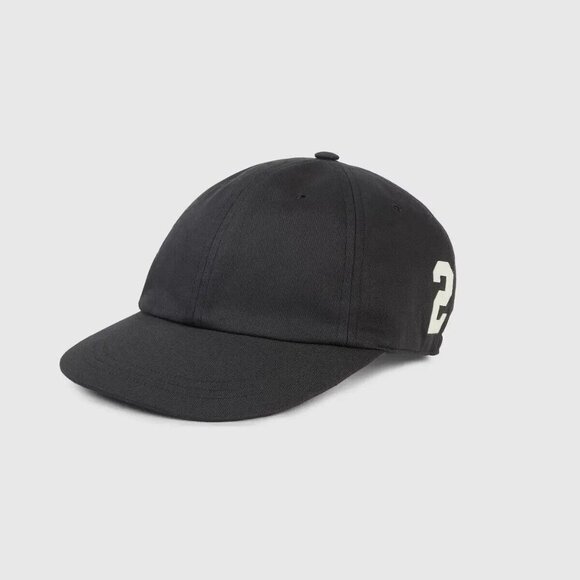NWT GUCCI CAP MONOGRAM DAD BASEBALL GG LOGO 751400 4HA0M 1077 BLACK - Picture 3 of 11